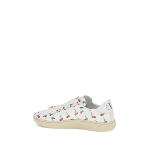 Weiße Kalbshaut Bos Taurus Sneakers mit niedrigem Schaft