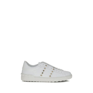 Weiße Kalbshaut Bos Taurus Sneakers mit niedrigem Schaft
