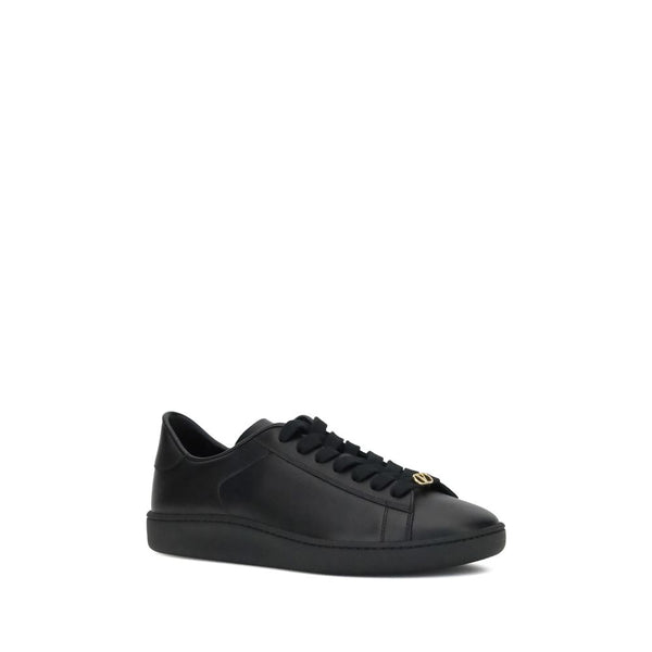 Schwarze Low-Top-Sneaker aus Kalbsleder Bos Taurus