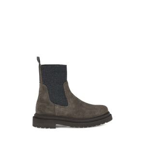 Braune Kalbshaut Bos Taurus Stiefeletten