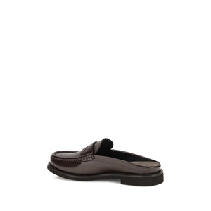 Braune Kalbsleder Bos Taurus Slipper