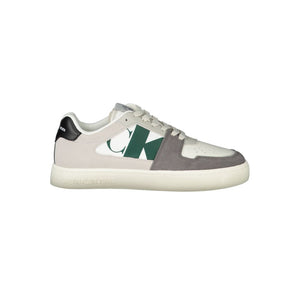 Weiß Polyester Männer Sneaker