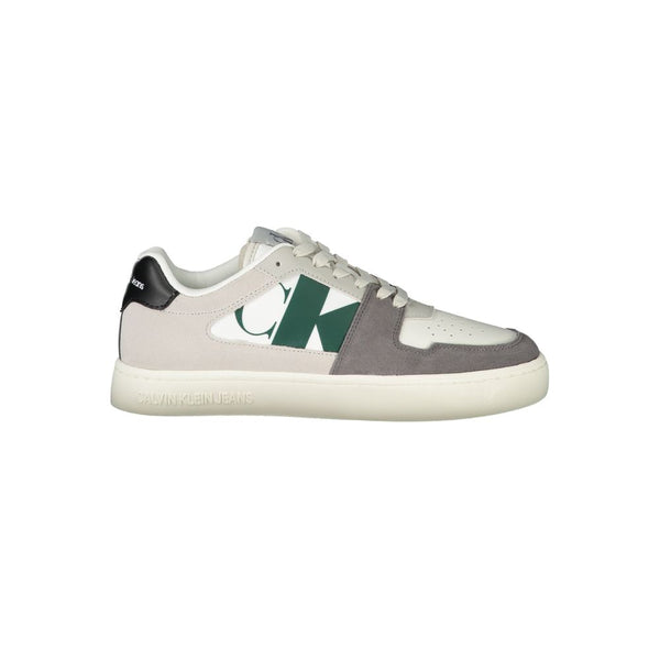 Weiß Polyester Männer Sneaker