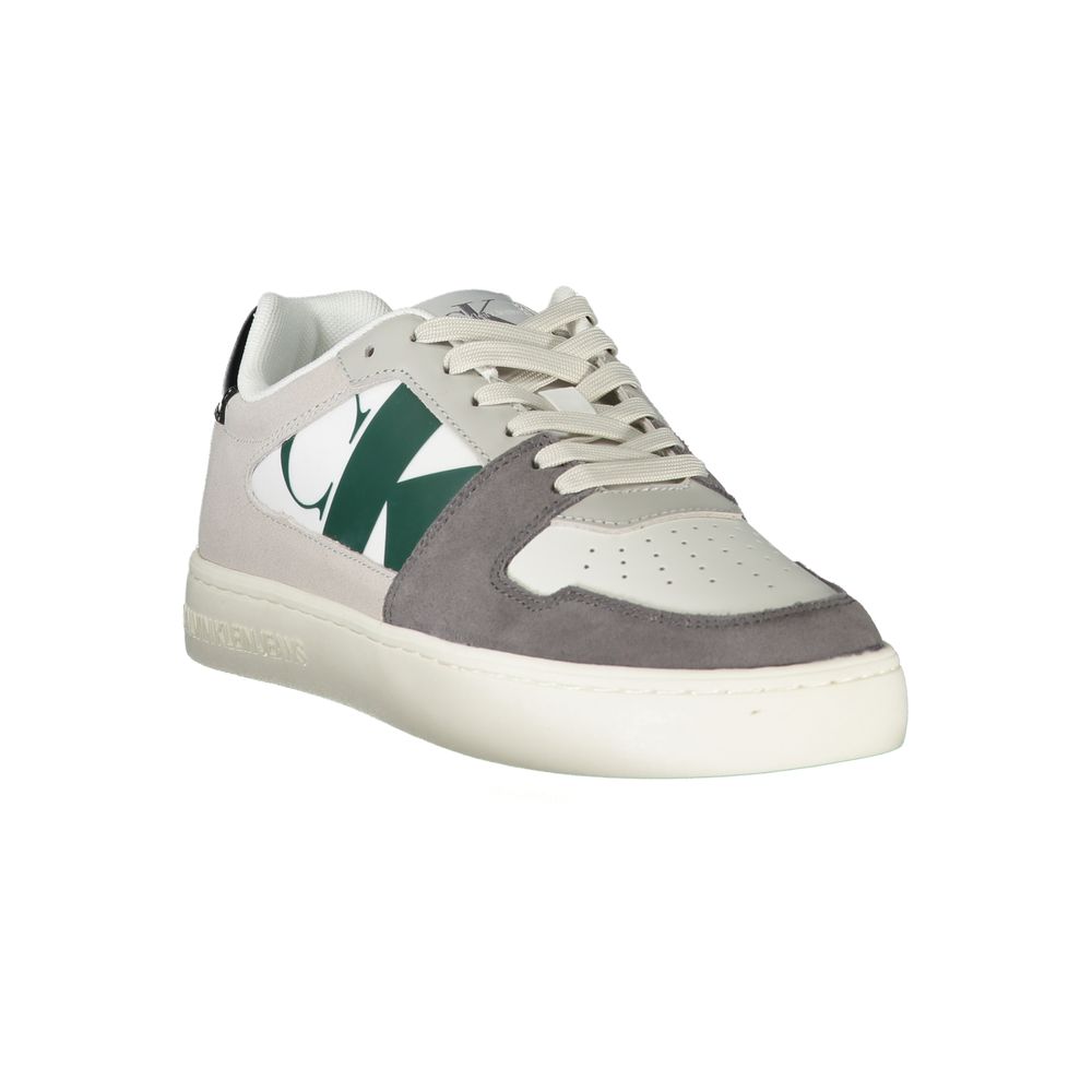 Weiß Polyester Männer Sneaker