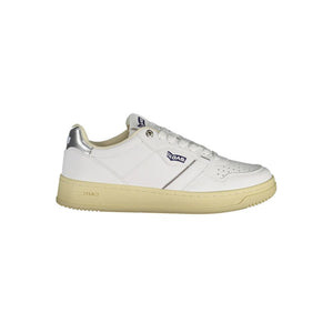 Weißes Kunstleder Sneaker