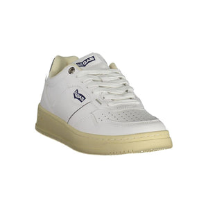 Weißes Kunstleder Sneaker