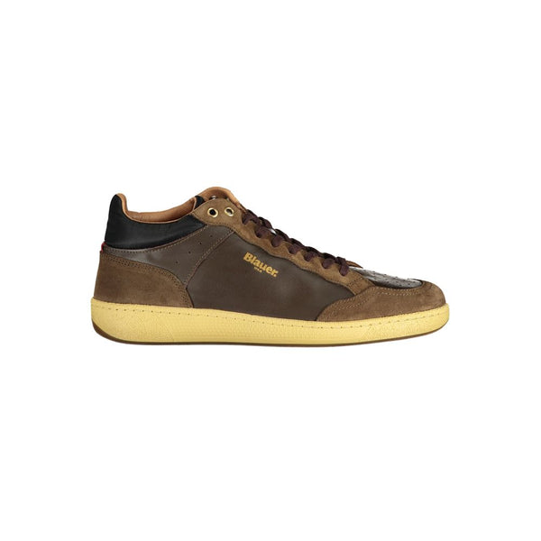 Braunes Leder Herren Sneaker