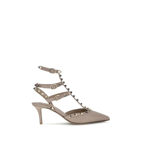 Graue Kalbsleder Bos Taurus High Heels