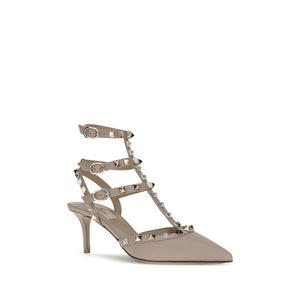 Graue Kalbsleder Bos Taurus High Heels