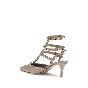 Graue Kalbsleder Bos Taurus High Heels