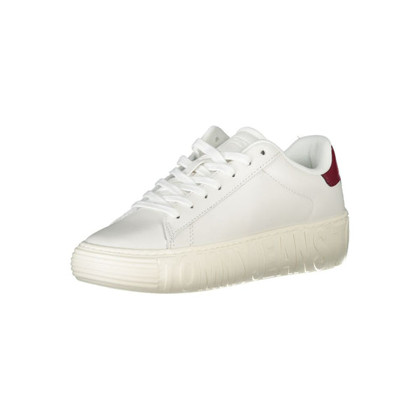 Weißes Leder Damen Sneaker