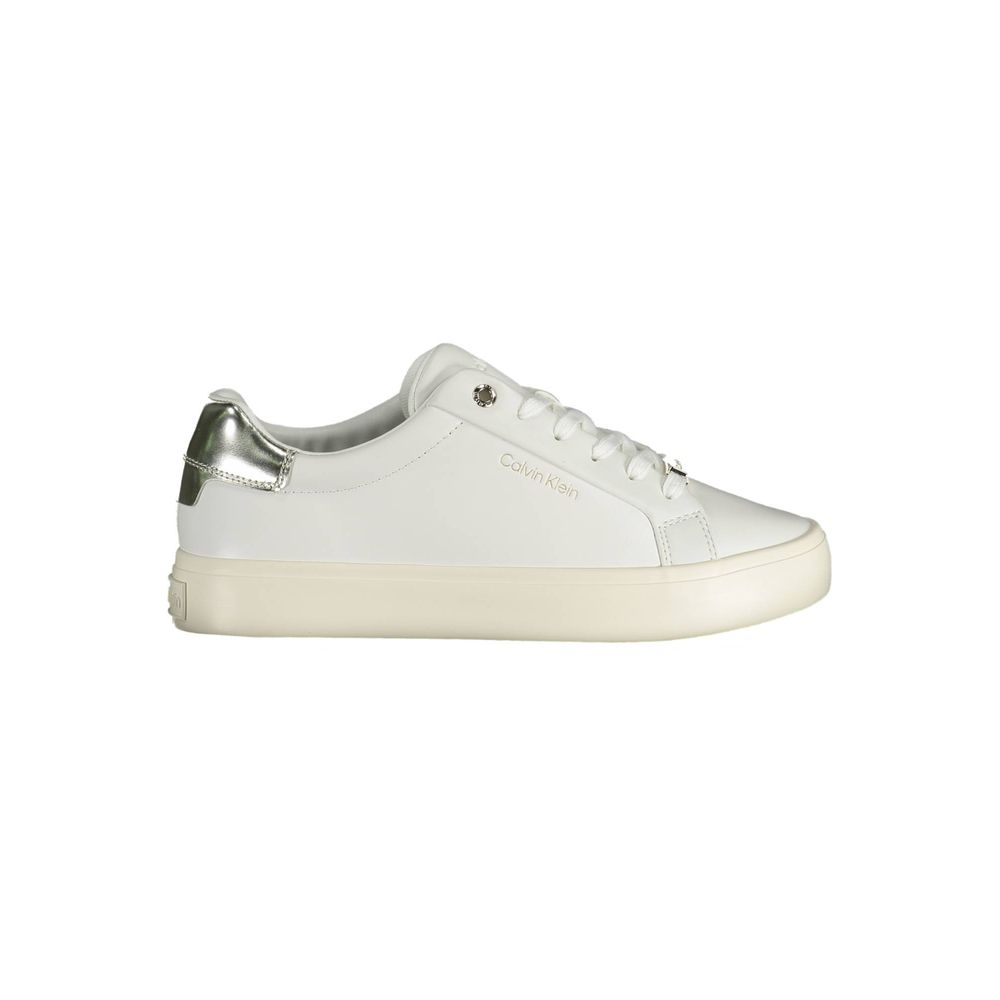 Weißes Leder Damen Sneaker