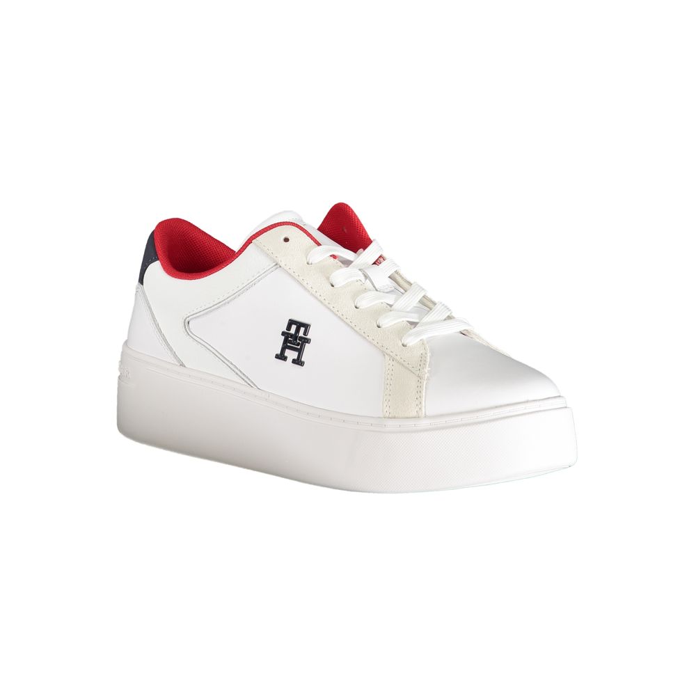 Sneaker aus weißem Polyester