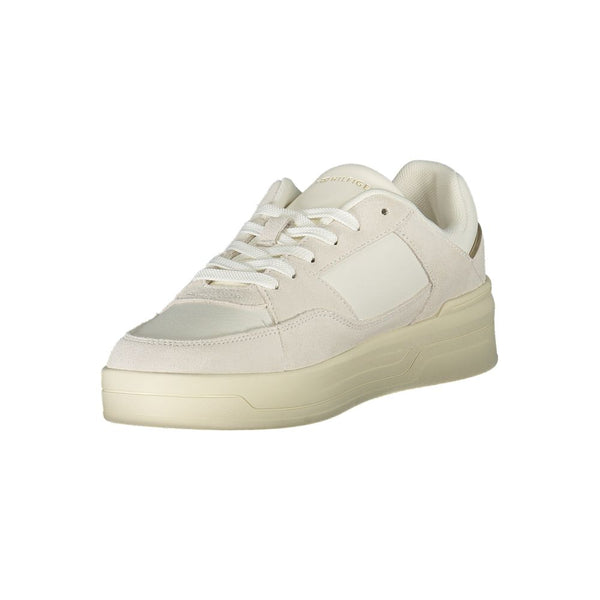 Weißes Leder Damen Sneaker