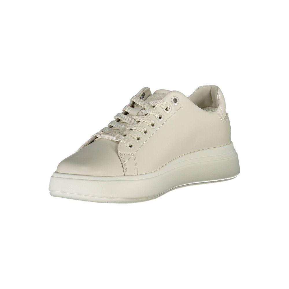 Beige Leder Damen Sneaker