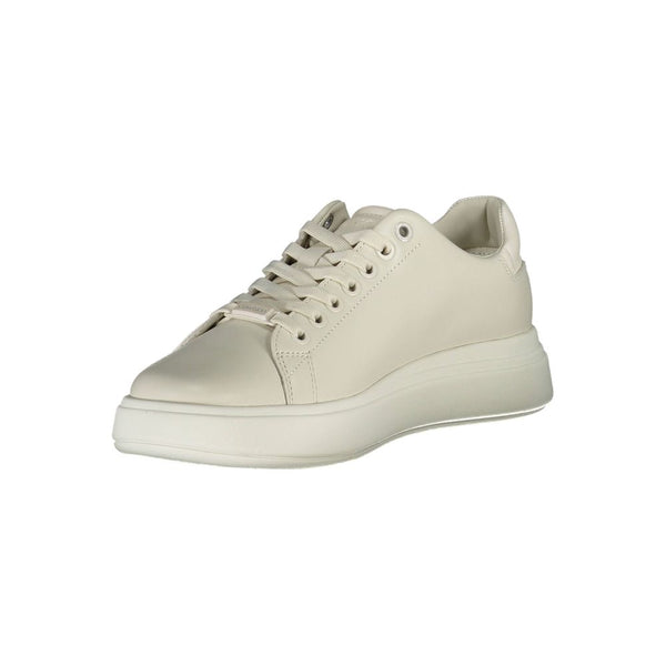 Beige Leder Damen Sneaker