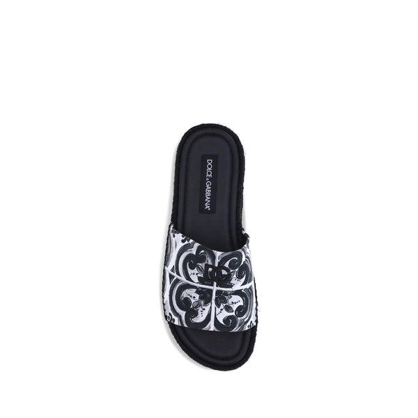 Schwarze Baumwoll-Espadrilles