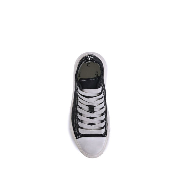 Hochwertige High-Top-Sneaker aus schwarzem Polyethylen