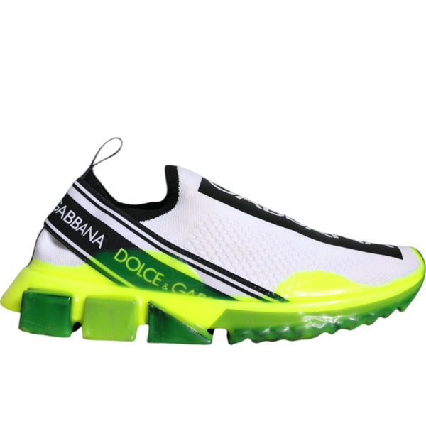 Weiß Gelb Slip On Sorrento Turnschuhe Schuhe
