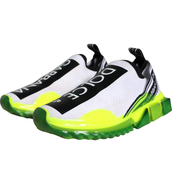 Weiß Gelb Slip On Sorrento Turnschuhe Schuhe