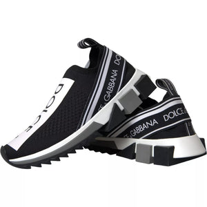 Schwarz Weiß Slip On Sorrento Sneakers Schuhe