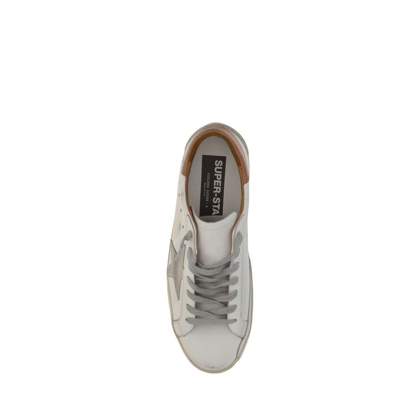 Weiße Leder-Superstar-Sneaker