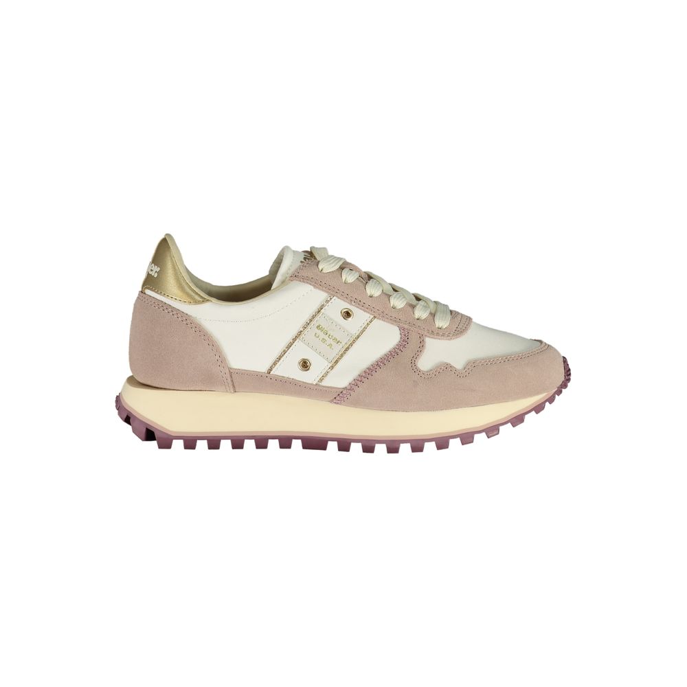 Weißer Polyester Damen Sneaker