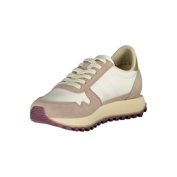 Weißer Polyester Damen Sneaker
