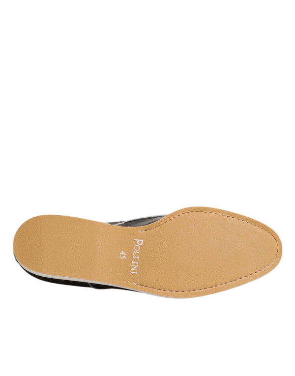 Dunkelbraune Leder Derby Schnürschuhe Kleid Formelle Schuhe