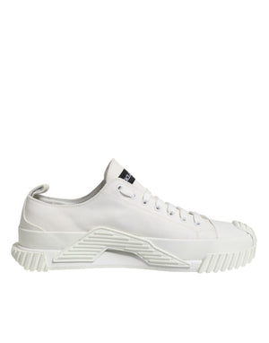 Weiß Baumwolle NS1 Low Top Turnschuhe Schuhe