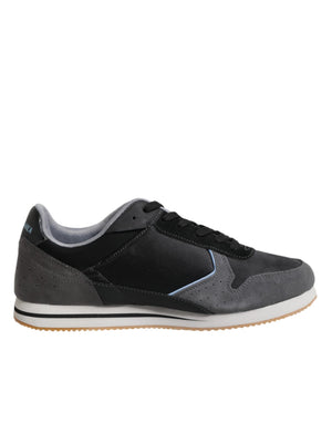 Schwarz Gray Lace Up Low Top Casual Turnschuhe Schuhe