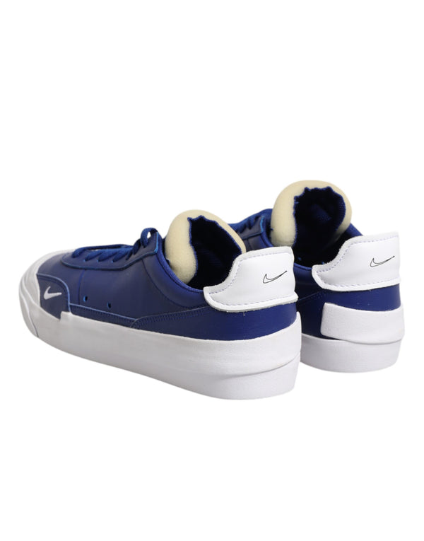 Weiß Blau Lace Up Low Top Drop-Type PRM Turnschuhe Schuhe