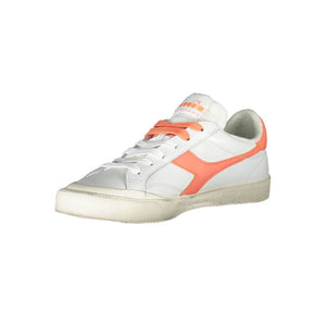 Weißes Leder Damen Sneaker