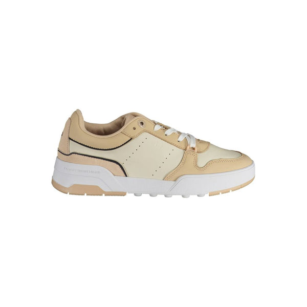 Beige Leder Damen Sneaker