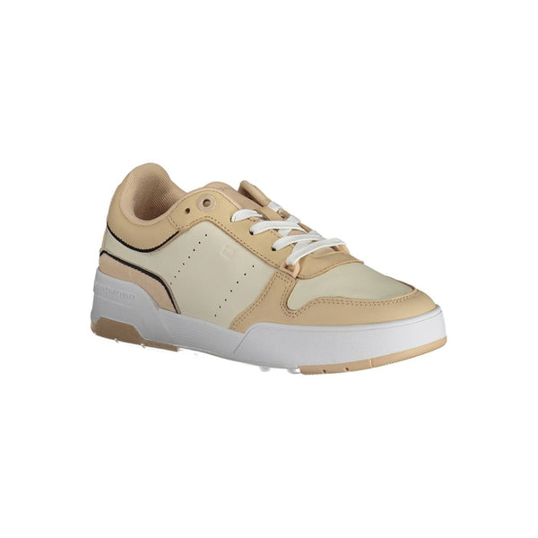 Beige Leder Damen Sneaker