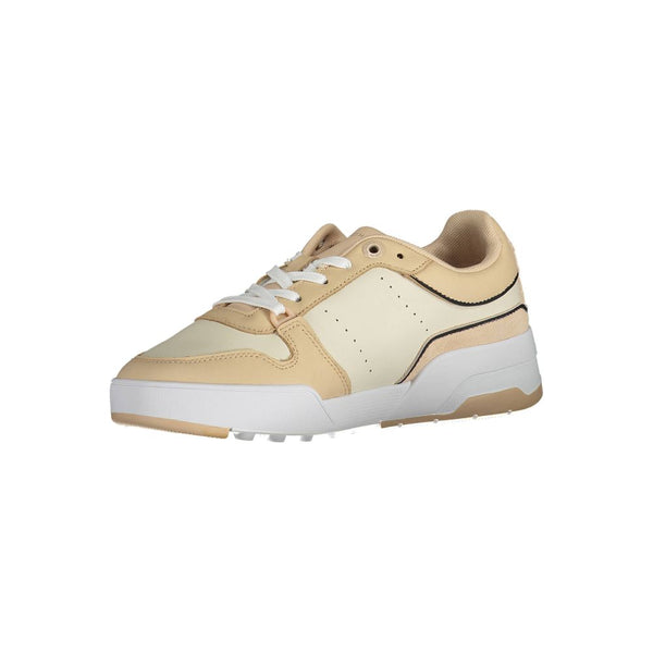 Beige Leder Damen Sneaker