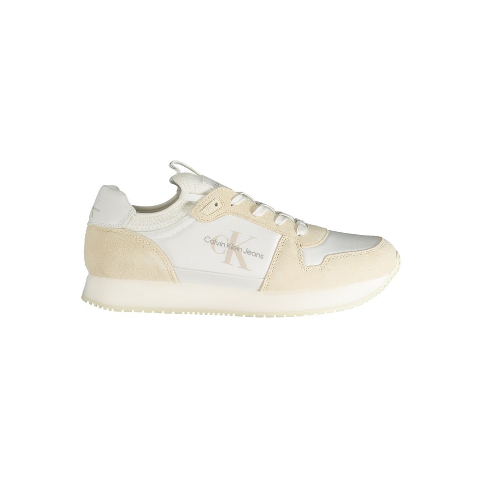 Sneaker aus weißem Polyester