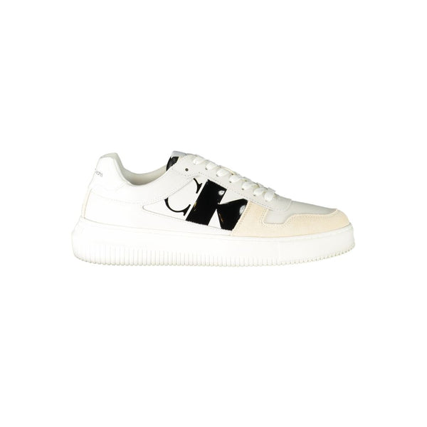 Sneaker aus weißem Polyester