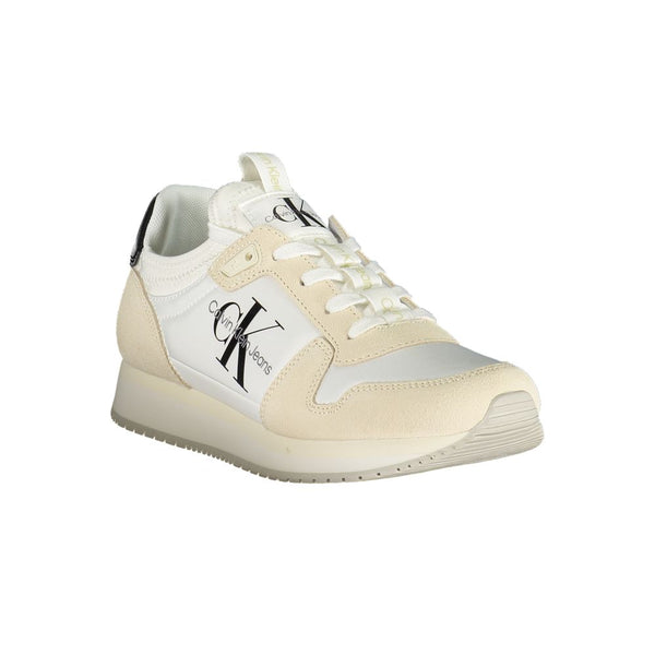 Weißer Polyester Damen Sneaker