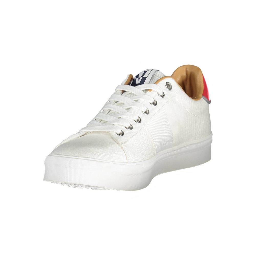 Weiß Polyester Männer Sneaker