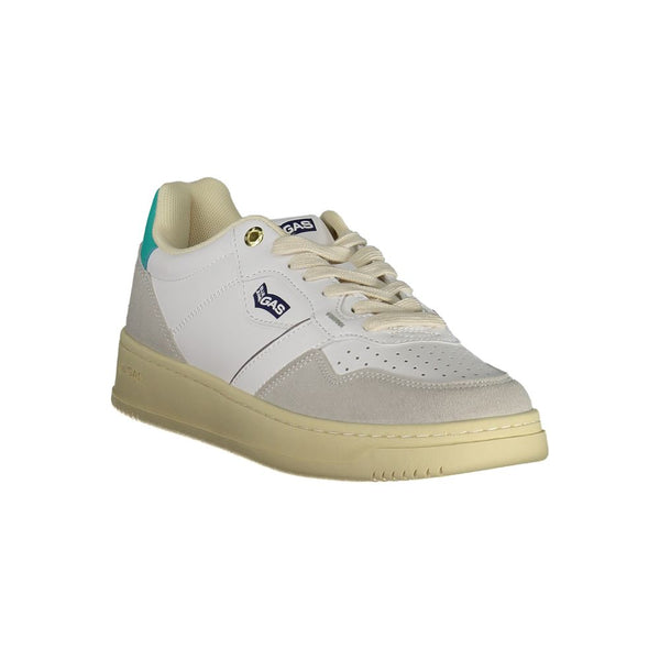 Weißes Kunstleder Damen Sneaker