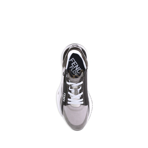 Beigefarbene Sneakers aus Kalbsleder Bos Taurus im Low-Top-Design