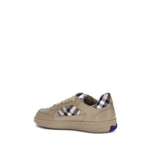Beige Gummisohle Sneakers mit niedrigem Schaft