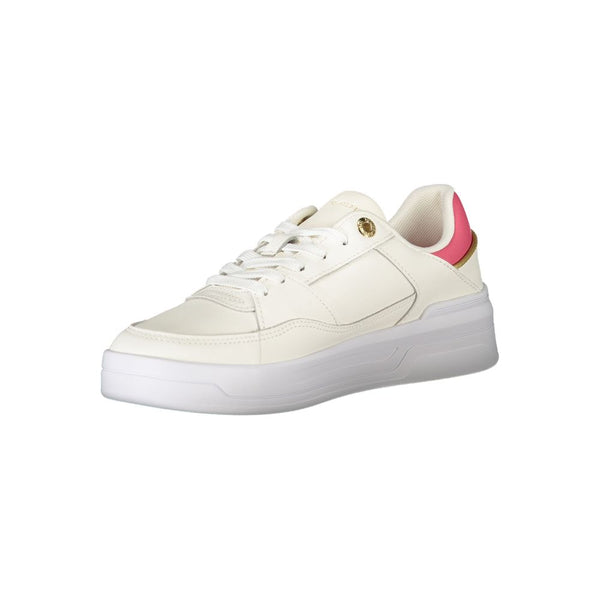 Weißes Polyethylen Damen Sneaker