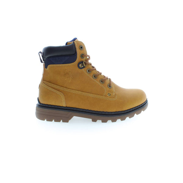Beige Polyester Herrenstiefel