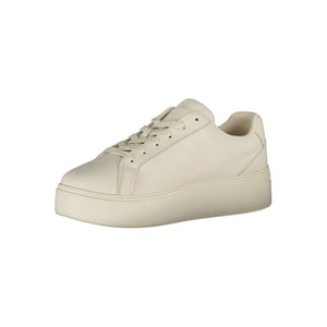 Sneaker aus weißem Polyester