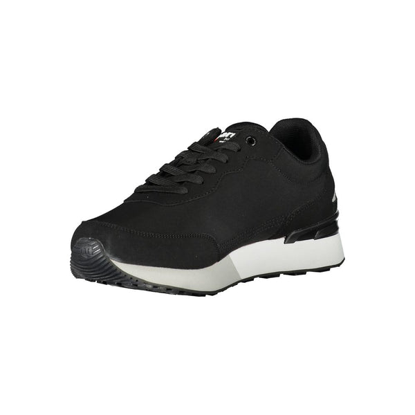 Schwarzer Polyester Sneaker