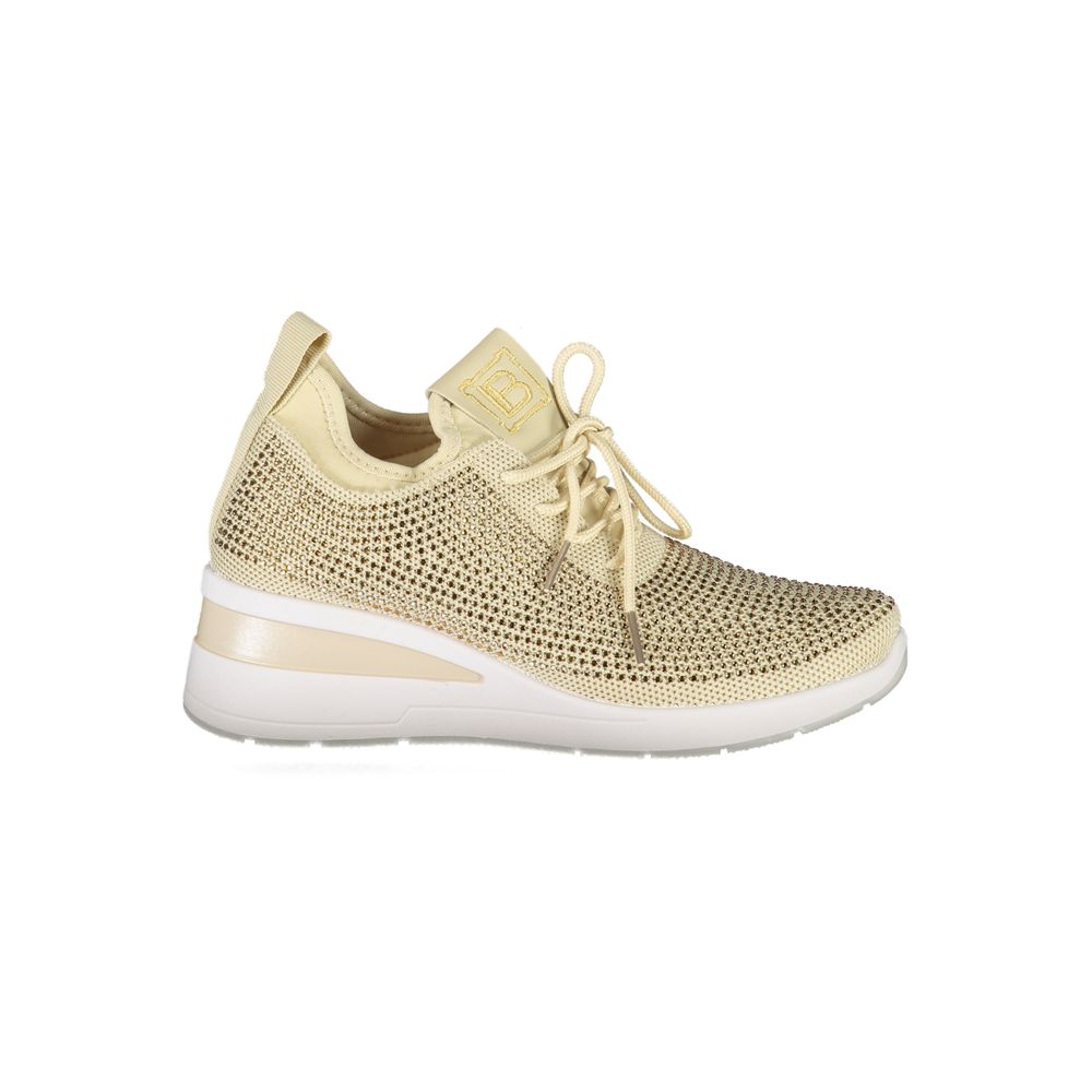 Beige Polyester Damen Sneaker