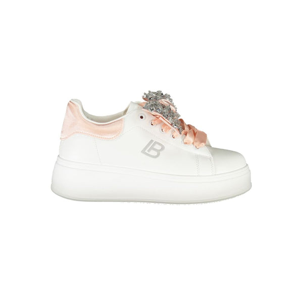 Weiß Synthetik Damen Sneaker