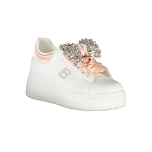 Weiß Synthetik Damen Sneaker